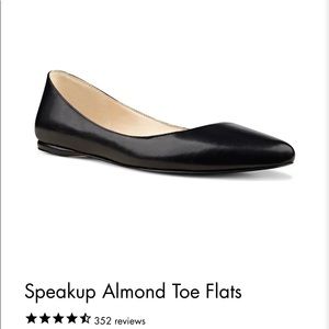 Nine West Speakup Almond Toe Flats